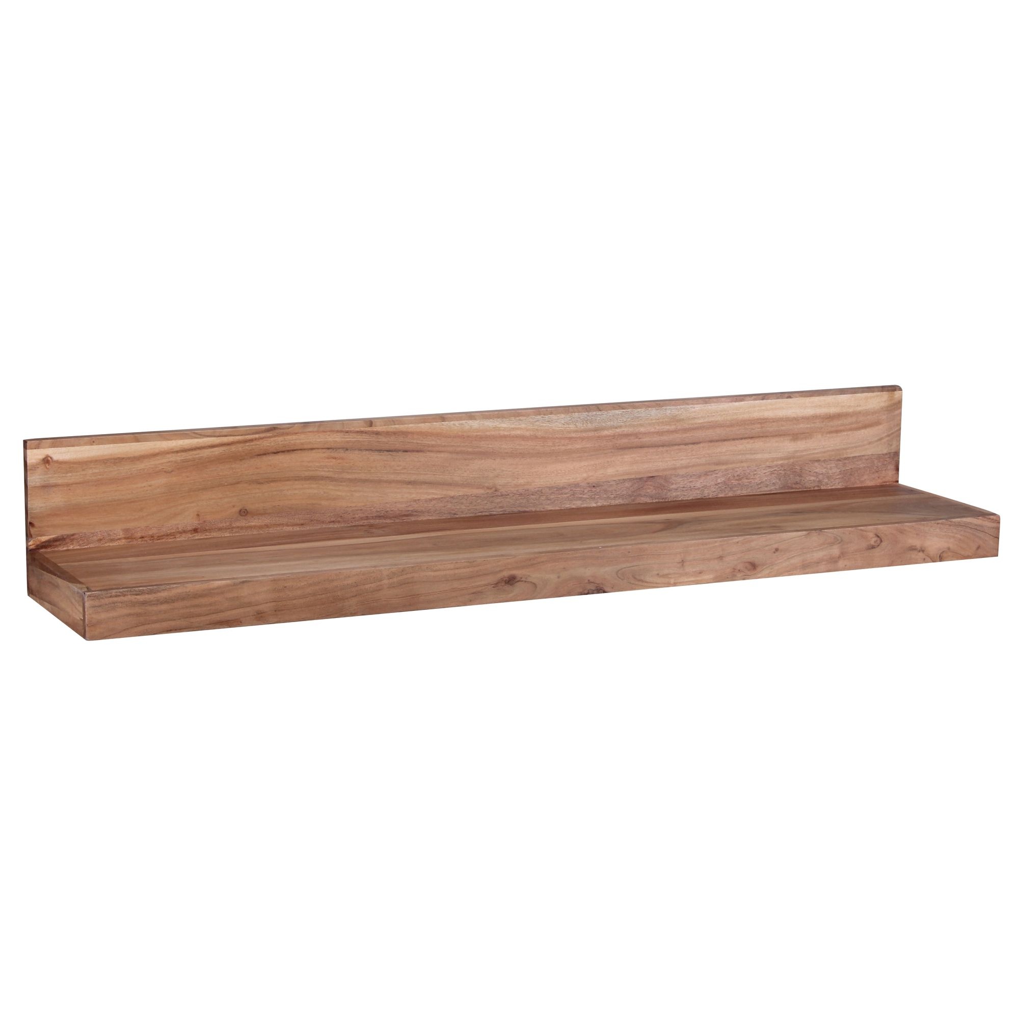 wandplank MUMBAI massief hout acaciahout plank 110 cm landelijke stijl hangplank echt hout wandplank