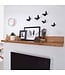 Wohnling wandplank MUMBAI massief hout acaciahout plank 110 cm landelijke stijl hangplank echt hout wandplank natuurlijk product