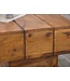 Wohnling bijzettafel massief hout Sheesham woonkamertafel 44 x 44 x 30 cm salontafel massief landhuis kubus vierkant