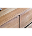 Wohnling Dressoir 148 x 85 x 43 cm Massief Acaciahout Natuurlijke Boomrand Dressoir, Landelijke Stijl Highboard met 3 Deuren, Hal Kast Commode
