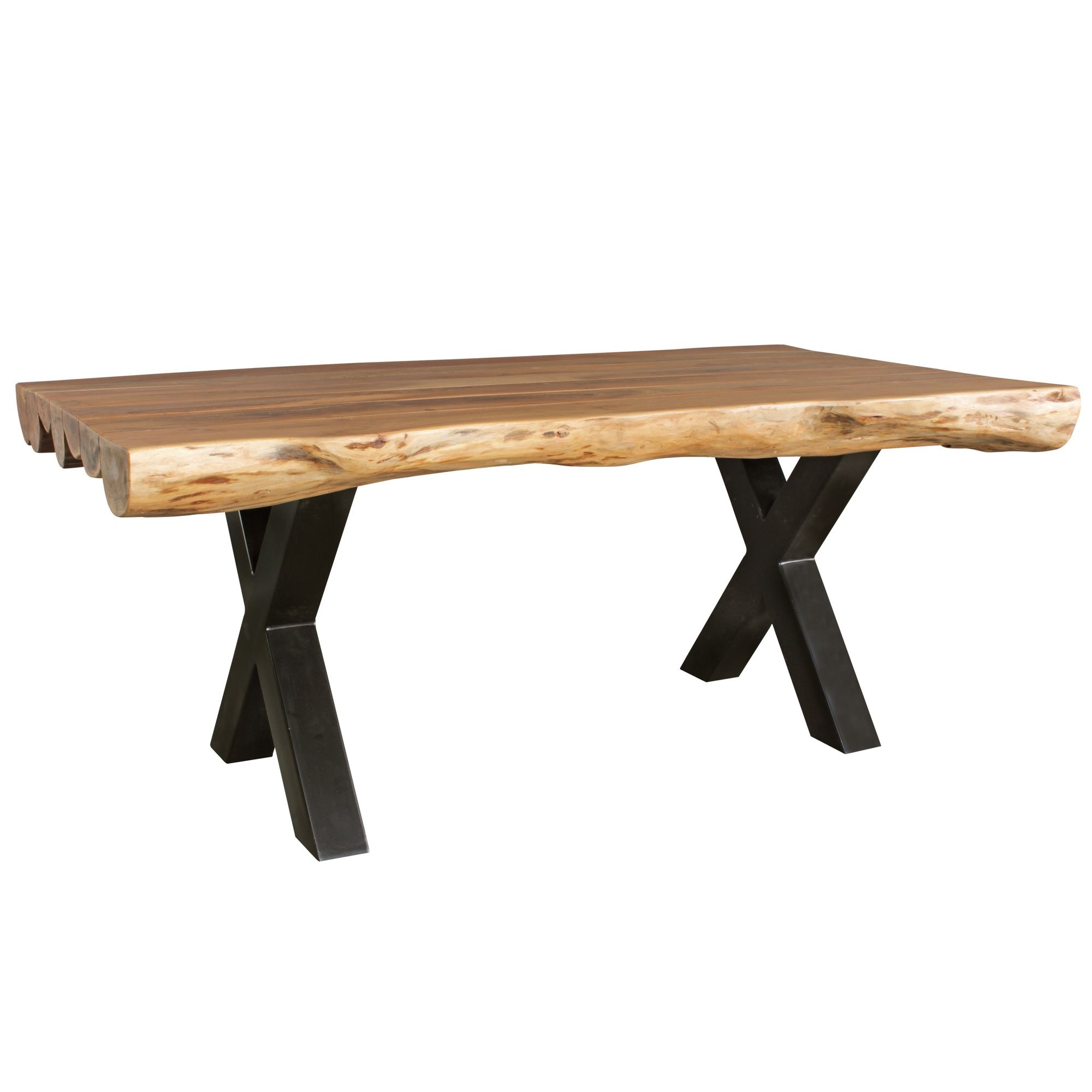 eettafel 200 x 100 x 77 cm acacia landelijke stijl all-hout | Ontwerp eettafel rechthoekige | Tafel 