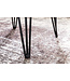 Wohnling ontwerp salontafel MAHILO massief houten tafel met Wane 56x38x51 cm | Sheesham houten tafel met metalen poten | Woonkamer tafel in een rustieke, landelijke stijl