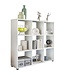 Wohnling Design Boekenkast met 9 vakken Wit 108 x 104 x 29 cm, Vrijstaand Houten Rek, Dossierrek Roomdivider Kubusrek modern, Open Opbergrek