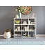 Wohnling Design Boekenkast met 9 vakken Wit 108 x 104 x 29 cm, Vrijstaand Houten Rek, Dossierrek Roomdivider Kubusrek modern, Open Opbergrek