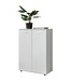 Wohnling ladekast SVENJA met 2 deuren 71x104x35cm polyvalente kast hout wit | Halkast helder modern | Kast klein | Sideboard mat dressoir | Commode meubilair van de ladenkast