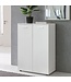 Wohnling ladekast SVENJA met 2 deuren 71x104x35cm polyvalente kast hout wit | Halkast helder modern | Kast klein | Sideboard mat dressoir | Commode meubilair van de ladenkast