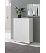 Wohnling ladekast SVENJA met 2 deuren 71x104x35cm polyvalente kast hout wit | Halkast helder modern | Kast klein | Sideboard mat dressoir | Commode meubilair van de ladenkast