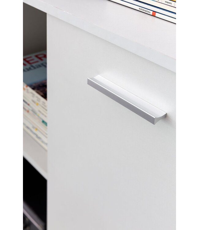 Wohnling ladekast SVENJA met 2 deuren 71x104x35cm polyvalente kast hout wit | Halkast helder modern | Kast klein | Sideboard mat dressoir | Commode meubilair van de ladenkast