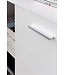Wohnling ladekast SVENJA met 2 deuren 71x104x35cm polyvalente kast hout wit | Halkast helder modern | Kast klein | Sideboard mat dressoir | Commode meubilair van de ladenkast
