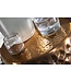 Wohnling SITA 32x42x32 cm aluminium serveertafel goud oosterse rond | Plat gehamerd koffietafeltje metaal Design Salontafel Modern | Indieningstafel Indiase telefoontafel