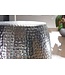 Wohnling tafel PEDRO 30x49,5x30cm aluminium zilveren tafel oosterse rond | Kleine Hammerschlag Abstellisch | Designtafel design metaal modern | Smalle kleine tafel