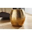 Wohnling PETRO 42 x 42 x 42 cm aluminium gouden tafel oosterse rond | Designtafeltafel metaal Modern | Antischisch Schmal | Kleine Hammerschlag Abstelltisch