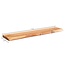 Wohnling met boomrand massief acaciahout 115 cm | Design zwevende plank massief wandbord | plank hout naturel | Hangplank in landelijke stijl
