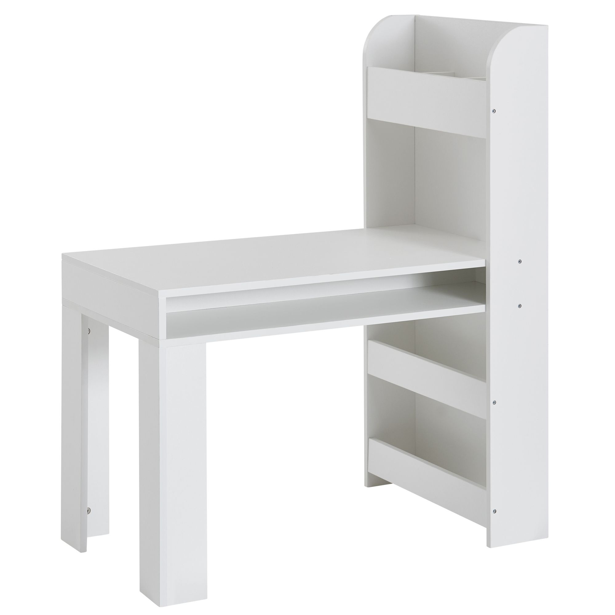 wit 90x50x110 cm schildertafel kinderkamer met plank | Kindertafel modern | Studentenbureau met opbe
