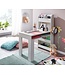 Wohnling wit 90x50x110 cm schildertafel kinderkamer met plank | Kindertafel modern | Studentenbureau met opbergruimte | Schoolbank smal