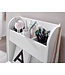 Wohnling wit 90x50x110 cm schildertafel kinderkamer met plank | Kindertafel modern | Studentenbureau met opbergruimte | Schoolbank smal