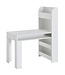 Wohnling wit 90x50x110 cm schildertafel kinderkamer met plank | Kindertafel modern | Studentenbureau met opbergruimte | Schoolbank smal