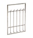 Wohnling metaal zilver 60x100x7,5 cm design hal kapstok staal | Wandpaneel haakrail | Garderobemuur | Kapstok gang