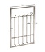 Wohnling metaal zilver 60x100x7,5 cm design hal kapstok staal | Wandpaneel haakrail | Garderobemuur | Kapstok gang