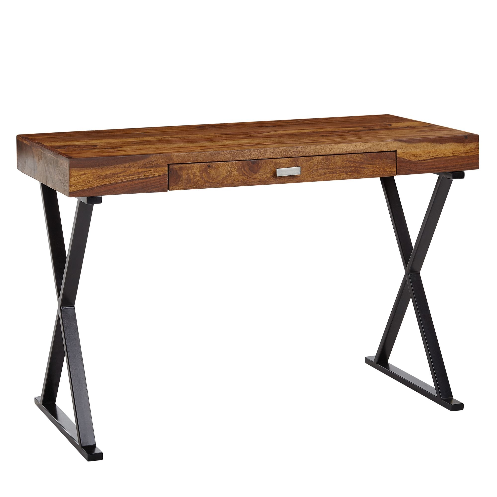 Bureau sheeshamhout zwart 120 cm