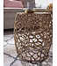 Wohnling Tafel Set Metaal Salontafel Set van 2 Rond Goud Aluminium | Tafel Woonkamer Bijzettafel | Moderne Nesttafel Metalen Tafel