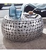 Wohnling Koffietafel Aluminium 66x66x32 cm Salontafel Metaal Zilver | Tafel Woonkamer Rond | Woonkamertafel Modern | Kleine Bijzettafel