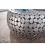 Wohnling Koffietafel Aluminium 66x66x32 cm Salontafel Metaal Zilver | Tafel Woonkamer Rond | Woonkamertafel Modern | Kleine Bijzettafel