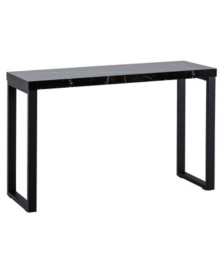 Wohnling Sidetable zwart marmerlook 120 cm