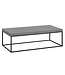 Wohnling Salontafel 120x60x38 cm Grijs Salontafel in Betonlook Modern, Design Woonkamertafel Rechthoekig, Lounge Salontafel, Salontafel Metalen Poten Groot