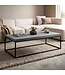 Wohnling Salontafel 120x60x38 cm Grijs Salontafel in Betonlook Modern, Design Woonkamertafel Rechthoekig, Lounge Salontafel, Salontafel Metalen Poten Groot