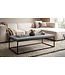 Wohnling Salontafel 120x60x38 cm Grijs Salontafel in Betonlook Modern, Design Woonkamertafel Rechthoekig, Lounge Salontafel, Salontafel Metalen Poten Groot