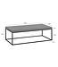 Wohnling Salontafel 120x60x38 cm Grijs Salontafel in Betonlook Modern, Design Woonkamertafel Rechthoekig, Lounge Salontafel, Salontafel Metalen Poten Groot