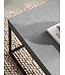 Wohnling Salontafel 120x60x38 cm Grijs Salontafel in Betonlook Modern, Design Woonkamertafel Rechthoekig, Lounge Salontafel, Salontafel Metalen Poten Groot
