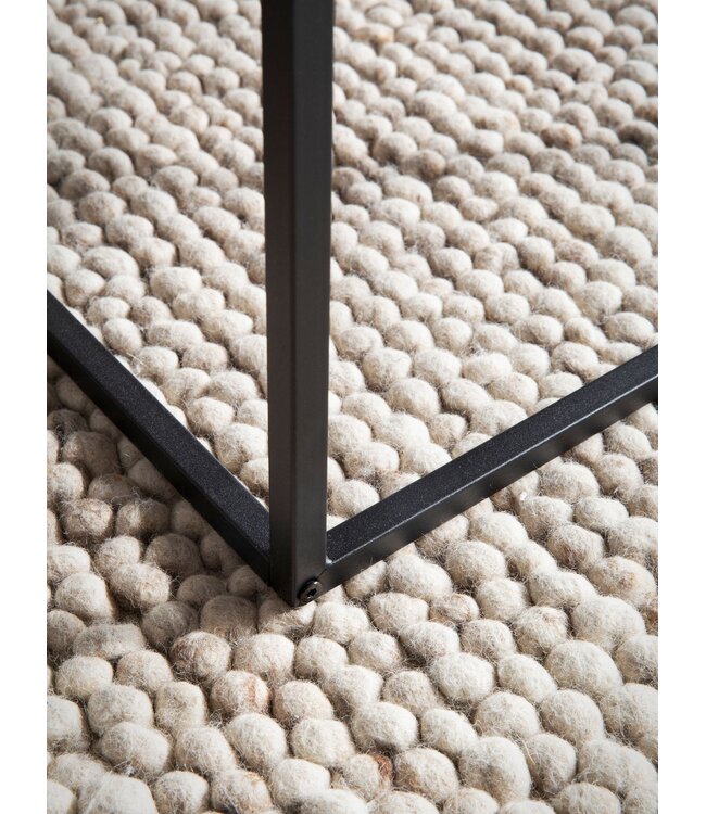 Wohnling Salontafel 120x60x38 cm Grijs Salontafel in Betonlook Modern, Design Woonkamertafel Rechthoekig, Lounge Salontafel, Salontafel Metalen Poten Groot
