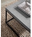 Wohnling Salontafel 60x60x38 cm Grijs Salontafel in Betonlook Modern, Design Woonkamertafel Vierkant, Lounge Salontafel, Salontafel Metalen Poten Klein
