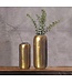 Wohnling Decoratieve Vaas Set van 2 Aluminium Goud Cilinder Bloemenvaas Modern, Decoratieve Vaas Rond 2-delig voor Bloemen, Aluminium Tafelvaas Woondecoratie Metalen Tafeldecoratie Handgemaakt