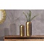 Wohnling Decoratieve Vaas Set van 2 Aluminium Goud Cilinder Bloemenvaas Modern, Decoratieve Vaas Rond 2-delig voor Bloemen, Aluminium Tafelvaas Woondecoratie Metalen Tafeldecoratie Handgemaakt