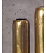 Wohnling Decoratieve Vaas Set van 2 Aluminium Goud Cilinder Bloemenvaas Modern, Decoratieve Vaas Rond 2-delig voor Bloemen, Aluminium Tafelvaas Woondecoratie Metalen Tafeldecoratie Handgemaakt