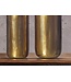 Wohnling Decoratieve Vaas Set van 2 Aluminium Goud Cilinder Bloemenvaas Modern, Decoratieve Vaas Rond 2-delig voor Bloemen, Aluminium Tafelvaas Woondecoratie Metalen Tafeldecoratie Handgemaakt