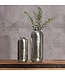 Wohnling Decoratieve Vaas Set van 2 Aluminium Zilveren Cilinder Bloemenvaas Modern, Decoratieve Vaas Rond 2-delig voor Bloemen, Aluminium Tafelvaas Woondecoratie Metalen Tafeldecoratie Handgemaakt