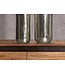 Wohnling Decoratieve Vaas Set van 2 Aluminium Zilveren Cilinder Bloemenvaas Modern, Decoratieve Vaas Rond 2-delig voor Bloemen, Aluminium Tafelvaas Woondecoratie Metalen Tafeldecoratie Handgemaakt