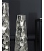 Wohnling Decoratieve Vaas Set van 2 Aluminium Zilveren Bloemenvaas Modern, Decoratieve Vaas Gehamerd Ontwerp 2-delig voor Bloemen, Aluminium Tafelvaas Woondecoratie Metalen Tafeldecoratie Handgemaakt