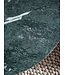 Wohnling Salontafel Echt Marmer Groen 70x70x35 cm Salontafel Metaal Goud, Design Statief Woonkamertafel Rond Modern, Loungetafel Groot, Salontafel Haarspeldpoten