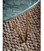 Wohnling Salontafel Echt Marmer Groen 70x70x35 cm Salontafel Metaal Goud, Design Statief Woonkamertafel Rond Modern, Loungetafel Groot, Salontafel Haarspeldpoten