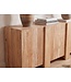 Wohnling Dressoir Acacia Massief Hout 165cm - Dressoir met 3 Deuren - Commode Modern Design - Kast Houten Commode Handgemaakt