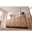 Wohnling Dressoir Acacia Massiefhout 180cm - Dressoir met 4 deuren - Commode modern design - Kast Houten commode Handgemaakt