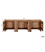 Wohnling Sideboard Acacia Massief Hout 165cm - Laag Dressoir met 3 Deuren - Commode Modern Design - Kast Houten Commode Handgemaakt