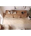 Wohnling Sideboard Acacia Massief Hout 165cm - Laag Dressoir met 3 Deuren - Commode Modern Design - Kast Houten Commode Handgemaakt