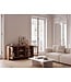 Wohnling Dressoir Mango Massief Hout 160cm - Dressoir met 3 Glazen Deuren - Commode Modern Design - Kast Houten Commode Handgemaakt
