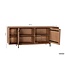 Wohnling Sideboard Mango Massiefhout 180cm - Dressoir met 2 deuren en rek - Commode modern design - Kast Houten commode Handgemaakt